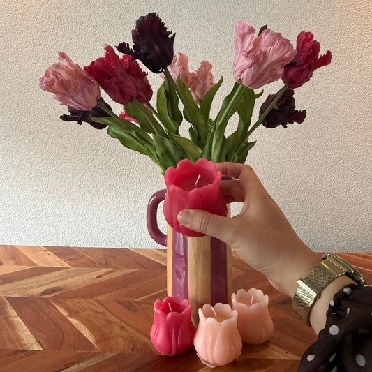 Hot pink - Losse geurkaars