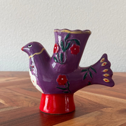 Dove - Vogelkandelaar met dinerkaars