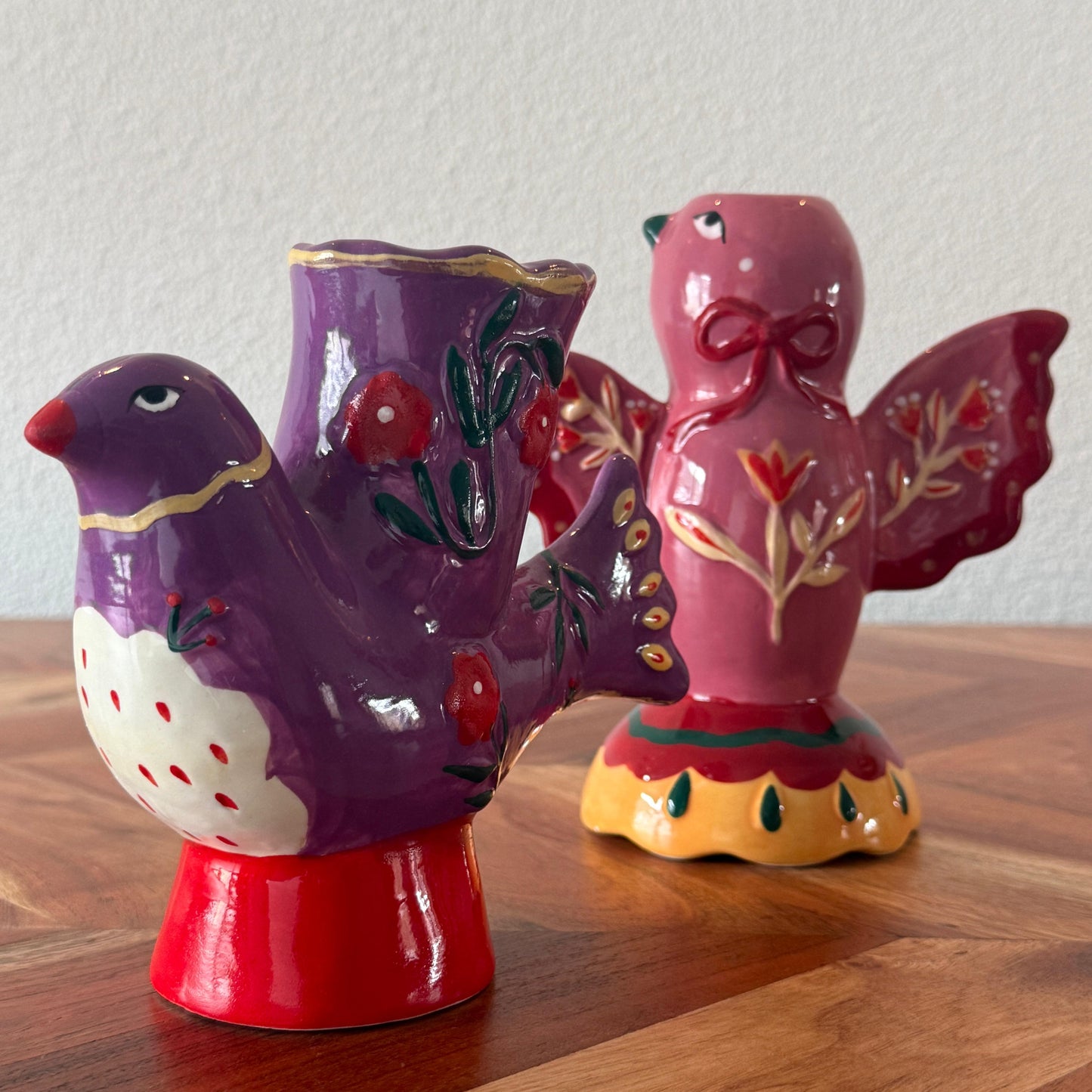 Dove - Vogelkandelaar met dinerkaars
