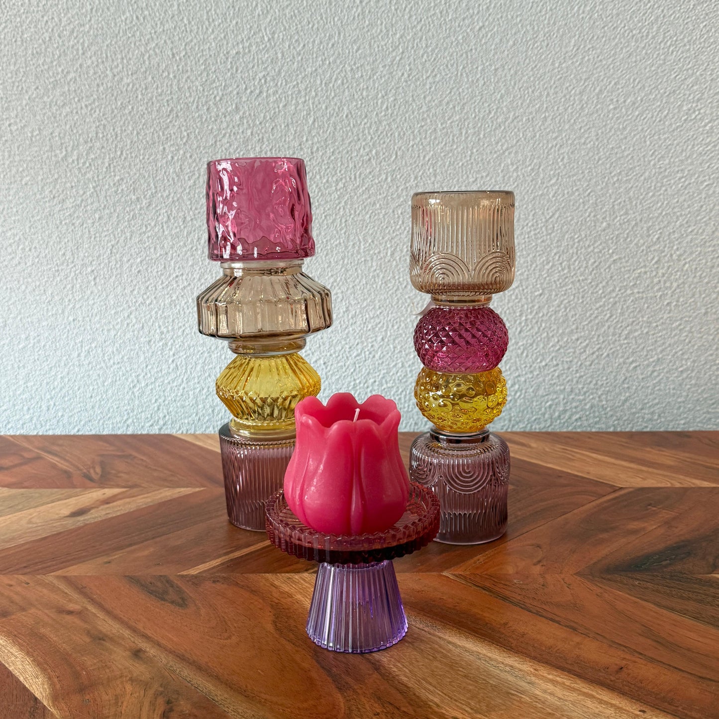 Rose - Kaarshouder met geurkaars
